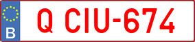 Trailer License Plate